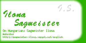 ilona sagmeister business card